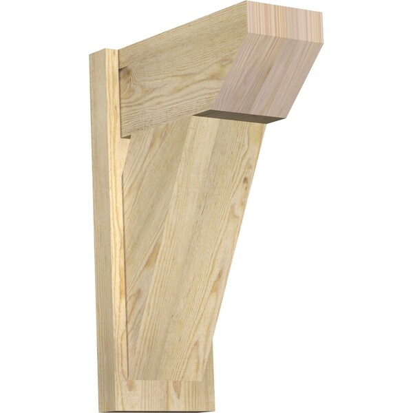 Ekena Millwork Traditional Slat Rough Sawn Outlooker, Douglas Fir, 8"W x 16"D x 24"H OUT08X16X24TRA06RDF - main